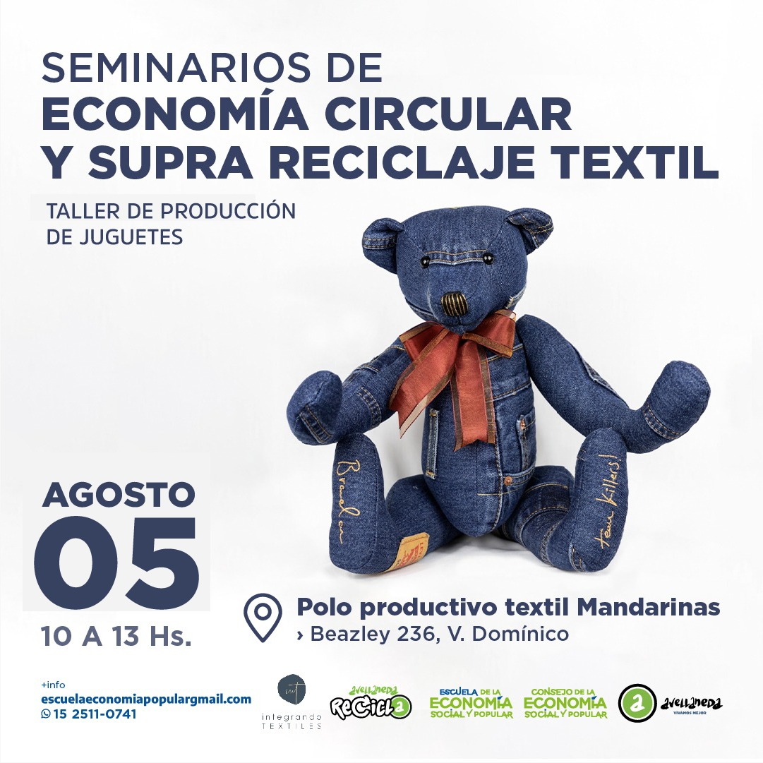 Seminarios de Economía circular y Supra reciclaje textil: orientadas al sector textil de la economía social y popular