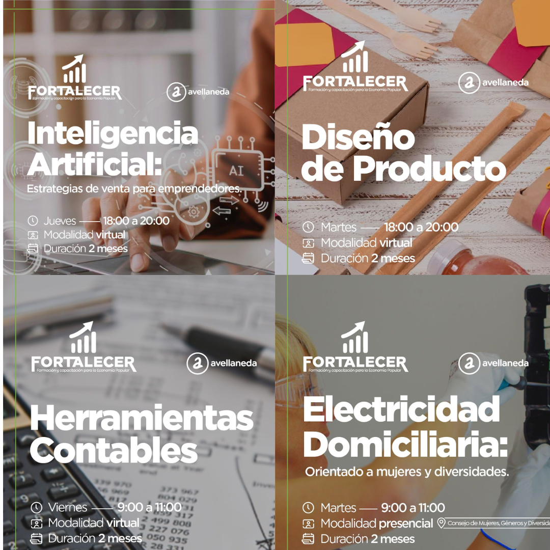 📝INSCRIPCIONES ABIERTAS A NUEVOS CURSOS DEL PROGRAMA FORTALECER