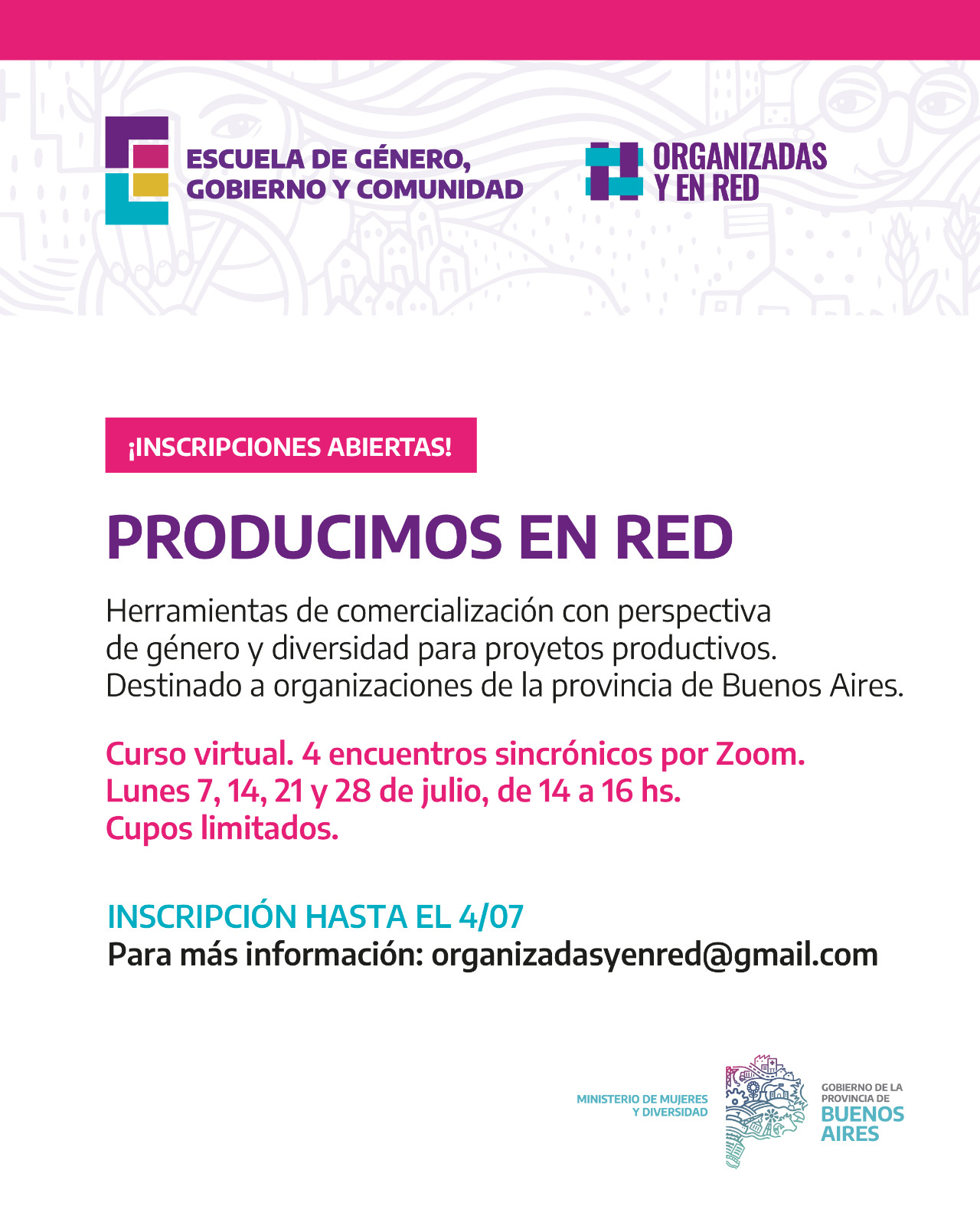 Curso virtual PRODUCIMOS EN RED – 📝 INSCRIPCIÓN ABIERTA